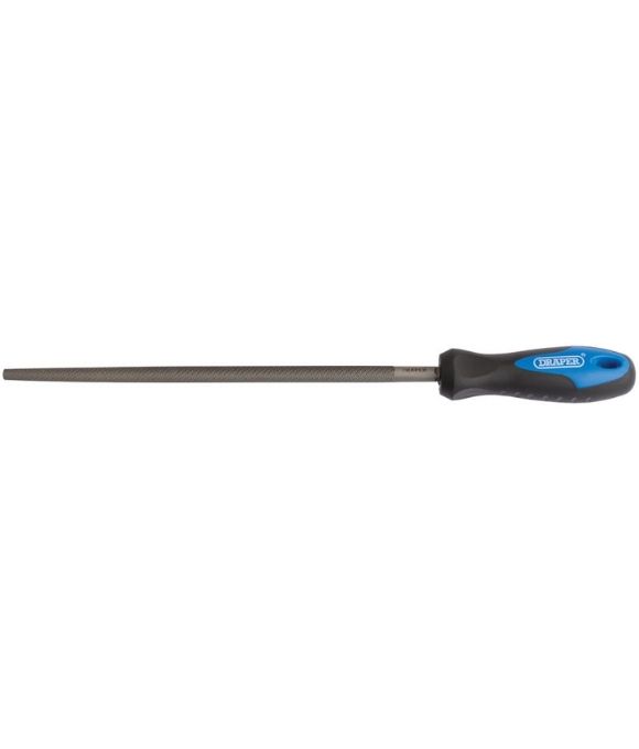 DRAPER SOFT GRIP ENGINEER’S ROUND FILE & HANDLE 250MM