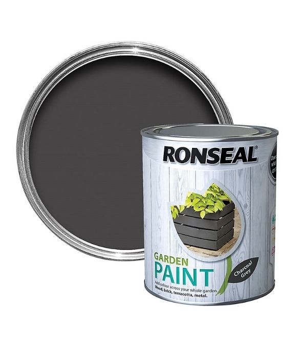 RONSEAL GARDEN PAINT CHARCOAL GREY 750ML