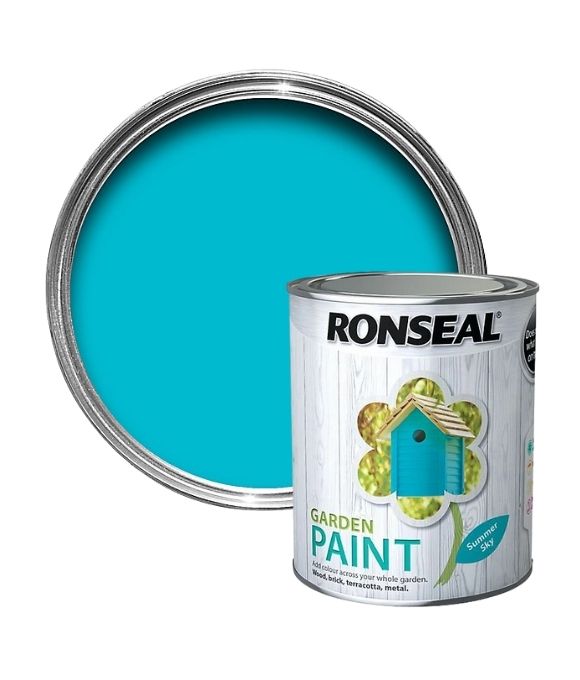 RONSEAL GARDEN PAINT SUMMER SKY 750ML