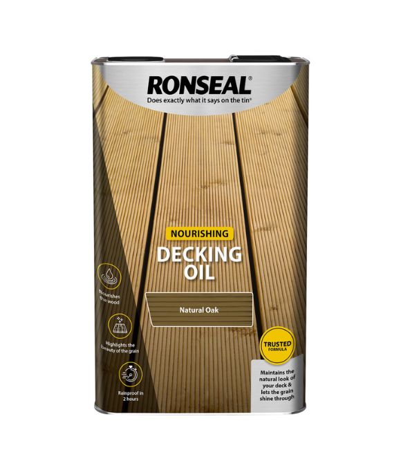 RONSEAL ULTIMATE PROTECTION DECKING OIL NATURAL OAK 5LT
