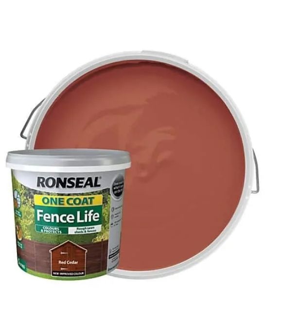 RONSEAL ONE COAT FENCE LIFE RED CEDAR 5LT