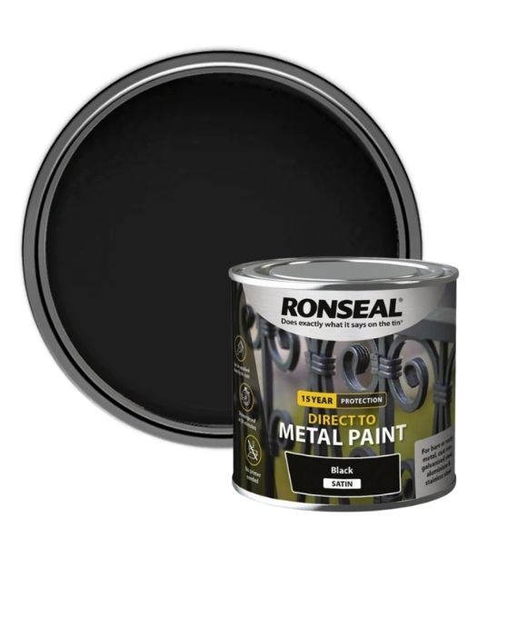 RONSEAL SATIN BLACK 250ML