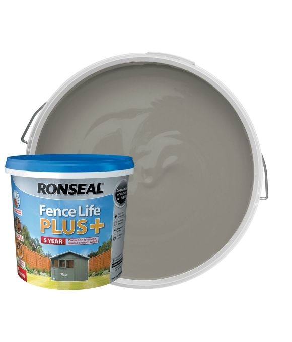 RONSEAL FENCE LIFE PLUS SLATE 5LT