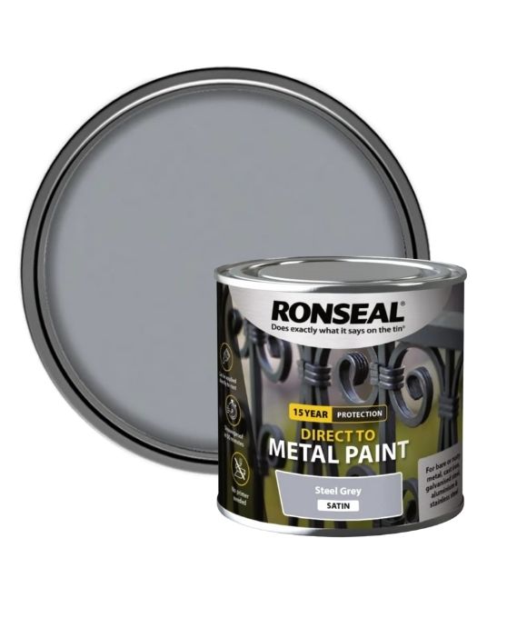 RONSEAL SATIN STEEL GREY 250ML
