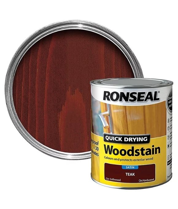 RONSEAL 10 YEAR WOOD STAIN TEAK 