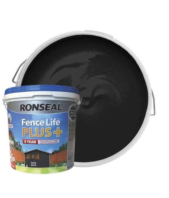 RONSEAL FENCE LIFE PLUS TUDOR BLACK OAK 5LT
