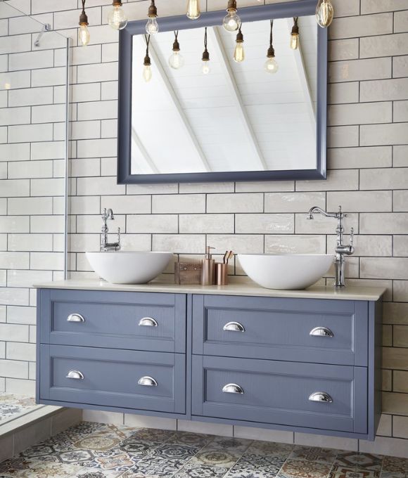 ROSEBERRY WALL HUNG TWIN DOUBLE DRAWER UNIT