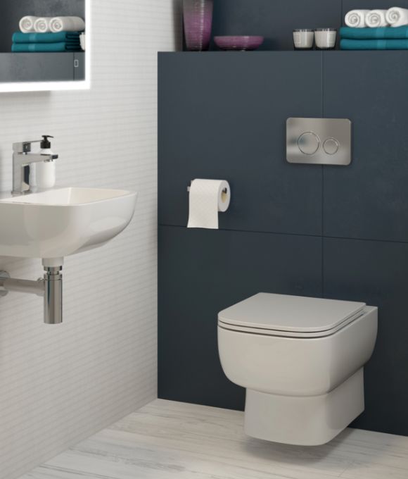 RUBIX WALL HUNG RIMLESS WC
