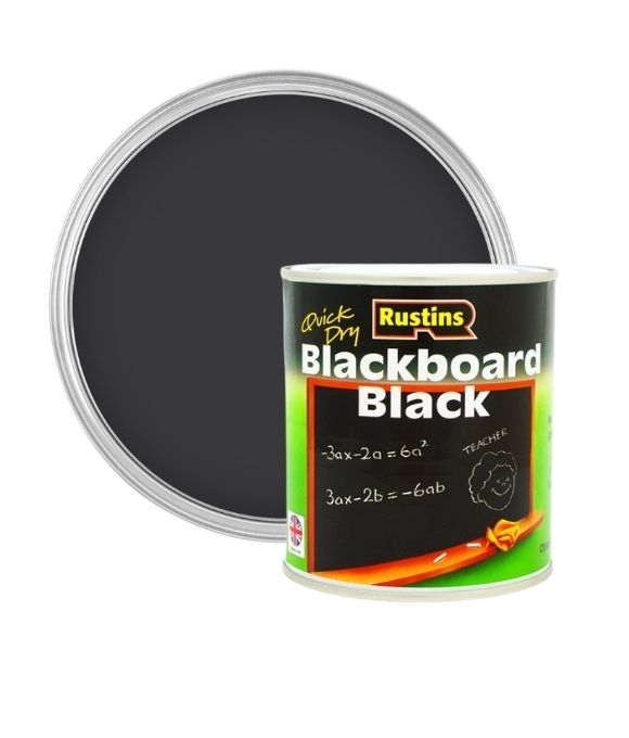 RUSTINS QUICK DRYING BLACKBOARD BLACK PAINT 1LT