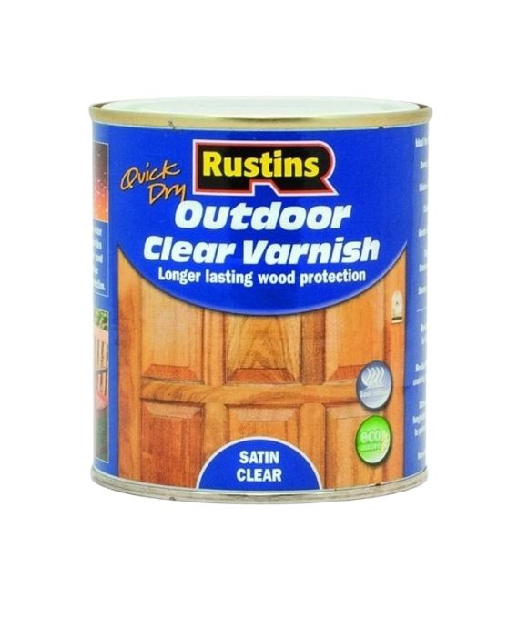 RUSTINS OUTDOOR VARNISH CLEAR SATIN 2.5LT