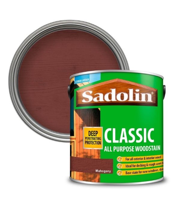 SADOLIN CLASSIC ALL PURPOSE WOODSTAIN MAHOGONY 