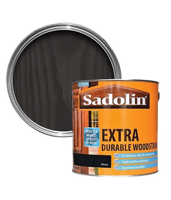 SADOLIN EXTRA DURABLE WOODSTAIN EBONY 