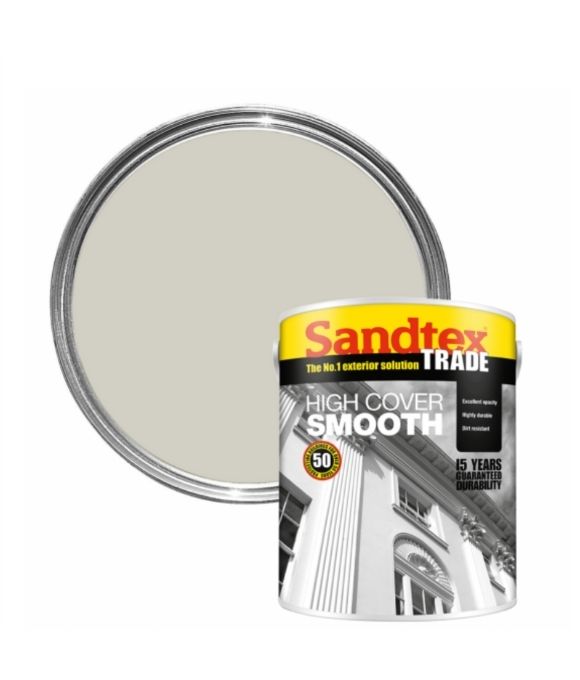 SANDTEX TRADE HIGH COVER SMOOTH MASONRY PAINT BIRCH 5LT
