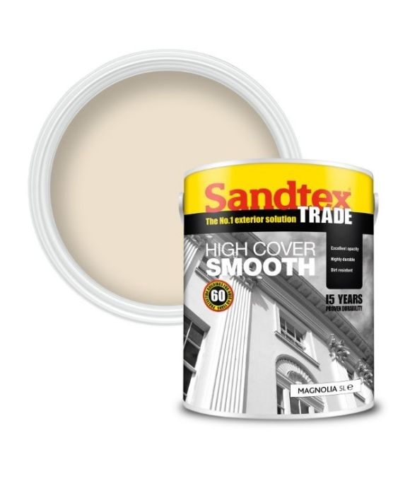 SANDTEX TRADE HIGH COVER SMOOTH MASONRY PAINT MAGNOLIA
