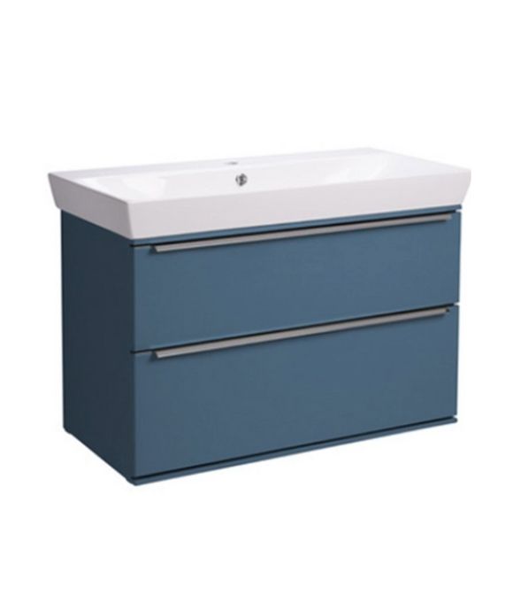 SCHEME 800 WALL MOUNTED BASIN UNIT DERWENT BLUE