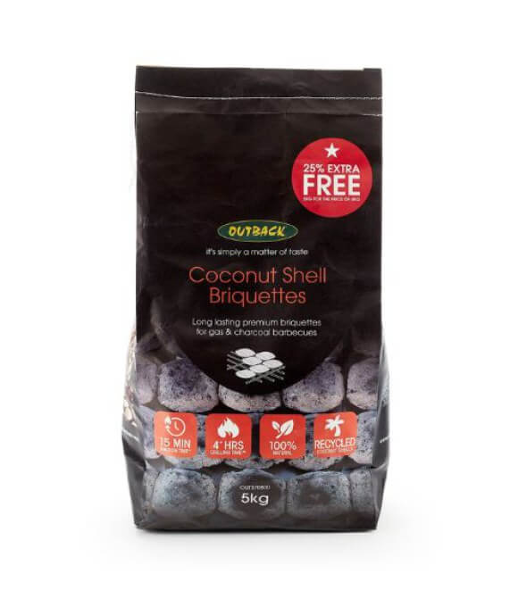 OUTBACK COCONUT SHELL BRIQUETTES