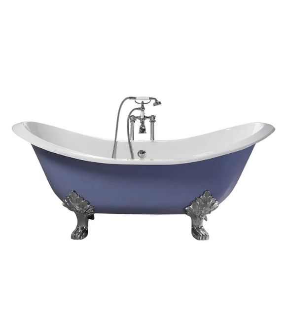 SHERATON DOUBLE ENDED SLIPPER BATH WITH LION FEET 