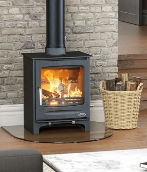 HENLEY SHERWOOD 8KW MATT BLACK STOVE