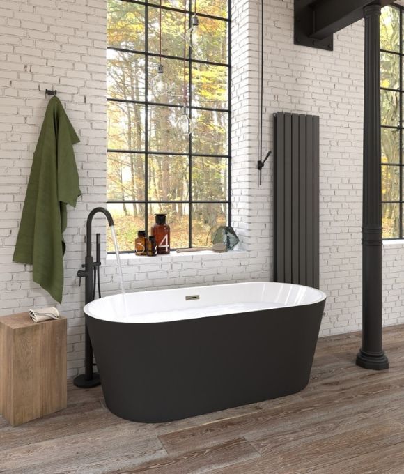 SONAS SIGNATURE FREESTANDING BATH MATT BLACK