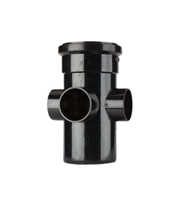 POLYPIPE SOIL SINGLE BOSS PIPE 110MM BLACK
