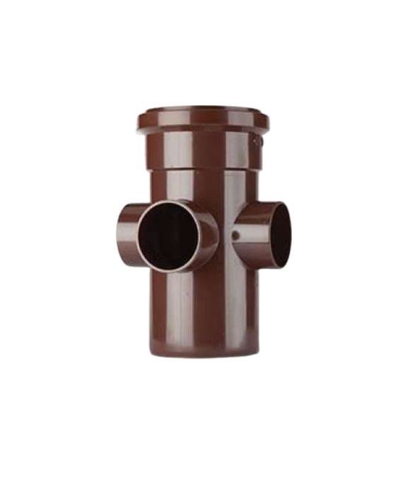POLYPIPE SOIL SINGLE BOSS PIPE 110MM BROWN