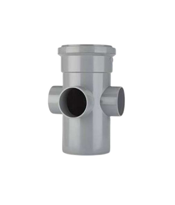 POLYPIPE SOIL SINGLE BOSS PIPE 110MM GREY