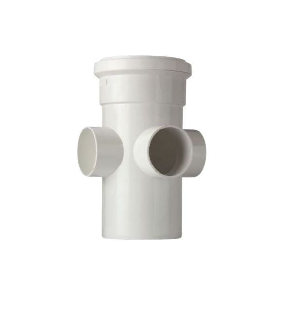 POLYPIPE SOIL SINGLE BOSS PIPE 110MM WHITE