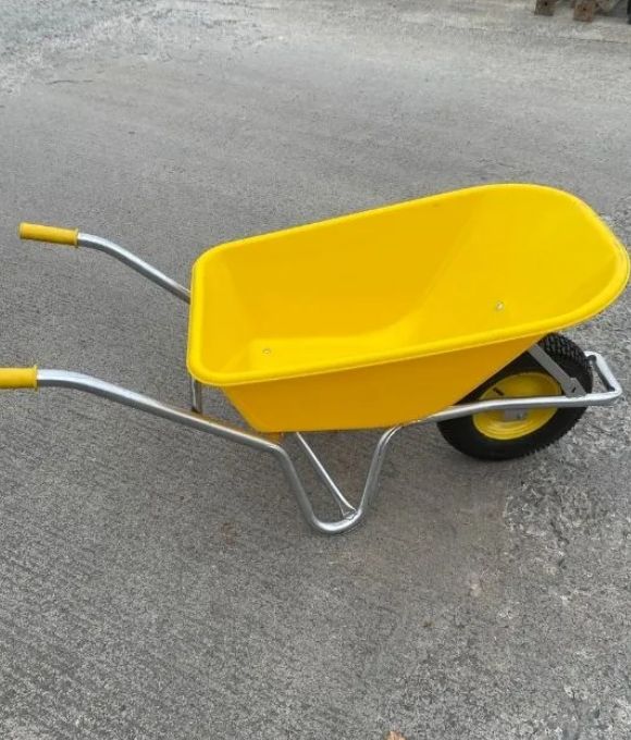 SITEBLAZER YELLOW PLASTIC 100LT WHEELBARROW