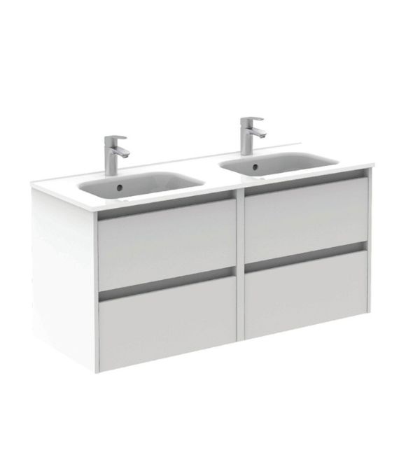 SMART WALL HUNG DOUBLE UNIT GLOSS WHITE