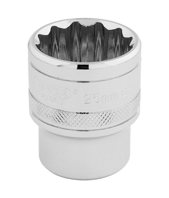 DRAPER HI-TORQ® 12 POINT SOCKET 1/2” SQ. DR. 25mm