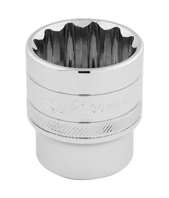 DRAPER EXPERT HI-TORQ® 12 POINT SOCKET 1/2” SQ. DR. 30mm