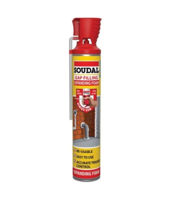 SOUDAL GAP FILLING EXPANDING FOAM GENIUS GUN 500ML