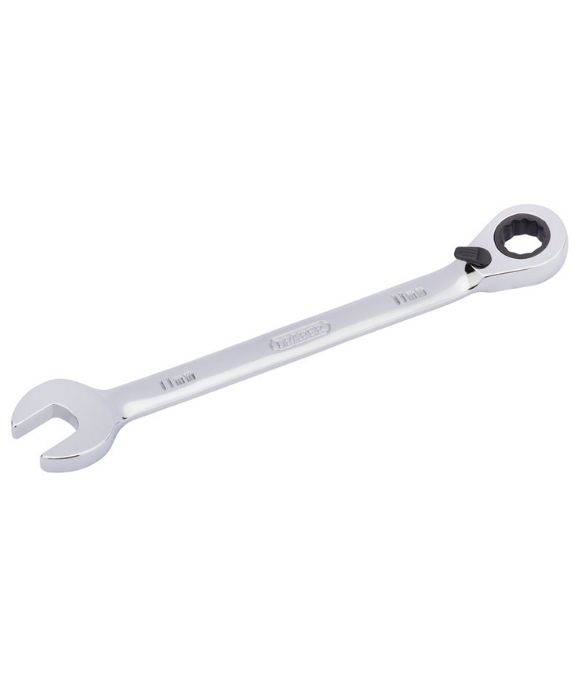 DRAPER HI-TORQ® METRIC REVERSIBLE RATCHETING COMBINATION SPANNER 11MM