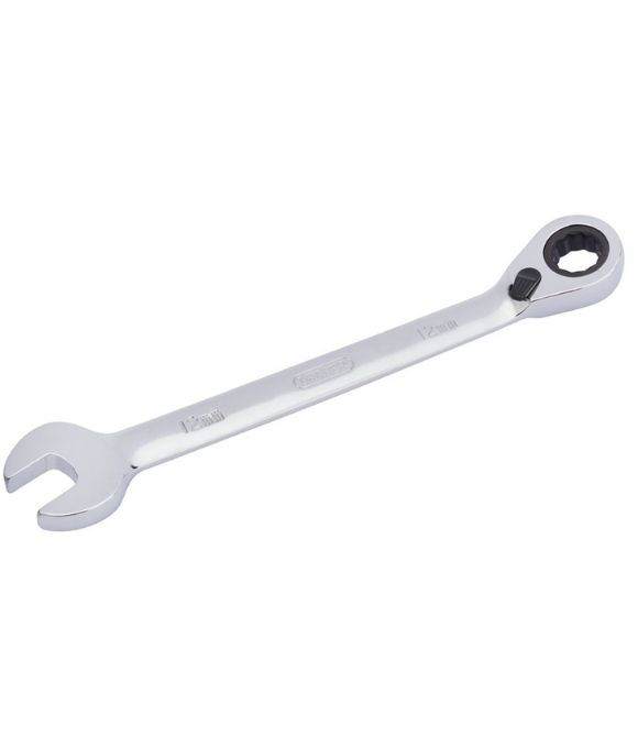 DRAPER HI-TORQ® METRIC REVERSIBLE RATCHETING COMBINATION SPANNER 12MM