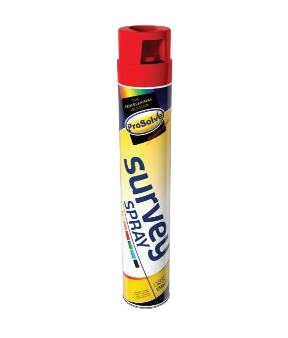 PROSOLVE SURVEY SPRAY LINE MARKER 750ML RED