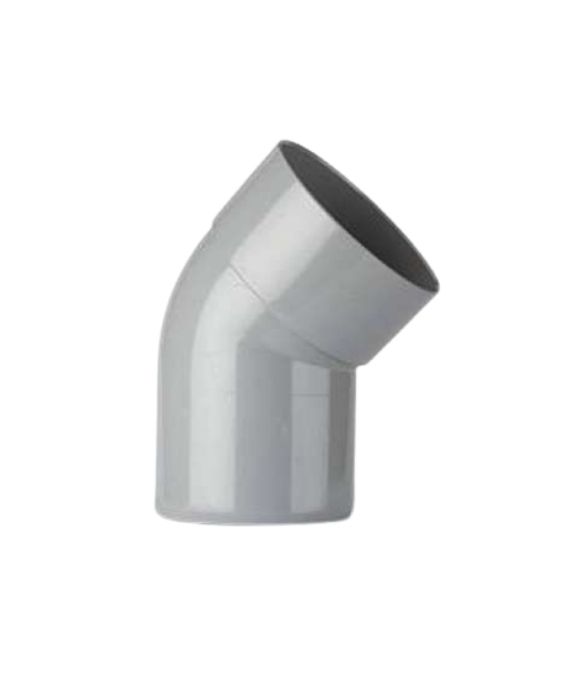 POLYPIPE SOIL SOCKET BEND 135DEG 110MM GREY