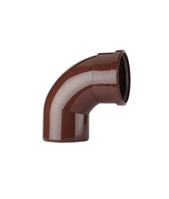 POLYPIPE SOIL BEND 92.5DEG S/S 110MM BROWN