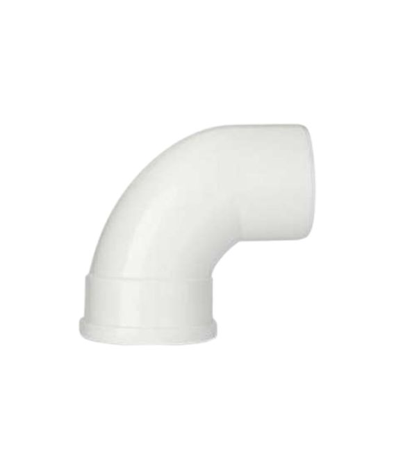 POLYPIPE SOIL BEND 92.5DEG S/S 110MM WHITE