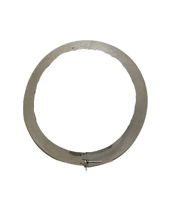 STOVE FLUE PIPE MI TWINWALL 150MM STORM COLLAR 40MM