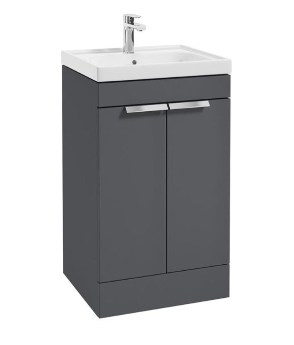 STOCKHOLM 2 DOOR FLOOR STANDING UNIT MIDNIGHT GREY