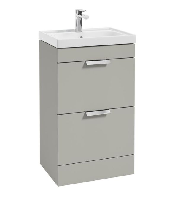 STOCKHOLM 2 DRAWER FLOOR STANDING UNIT ARCTIC GREY MATT