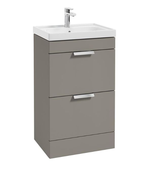STOCKHOLM 2 DRAWER FLOOR STANDING UNIT KHAKI MATT