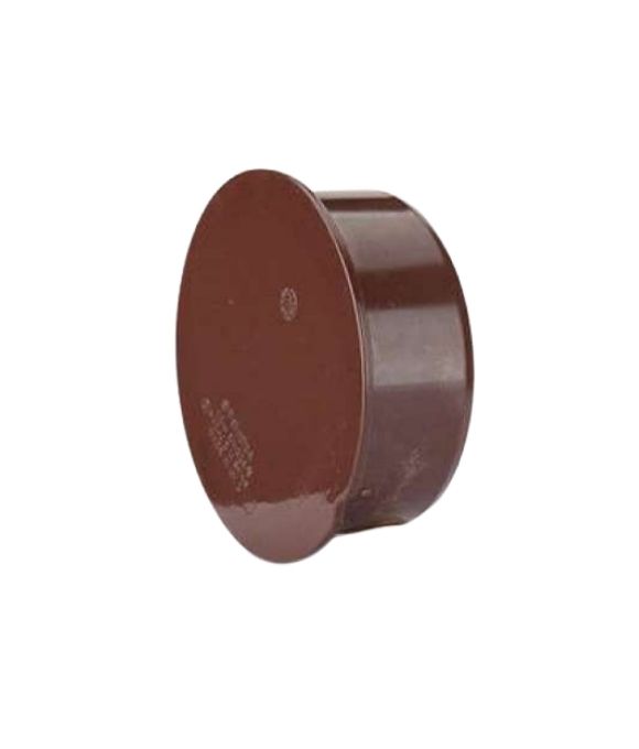POLYPIPE SOIL SOCKET PLUG STOP END BROWN