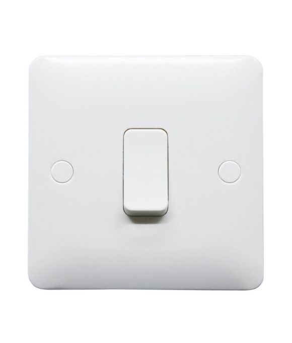 SWITCH 1 GANG 2 WAY WHITE 