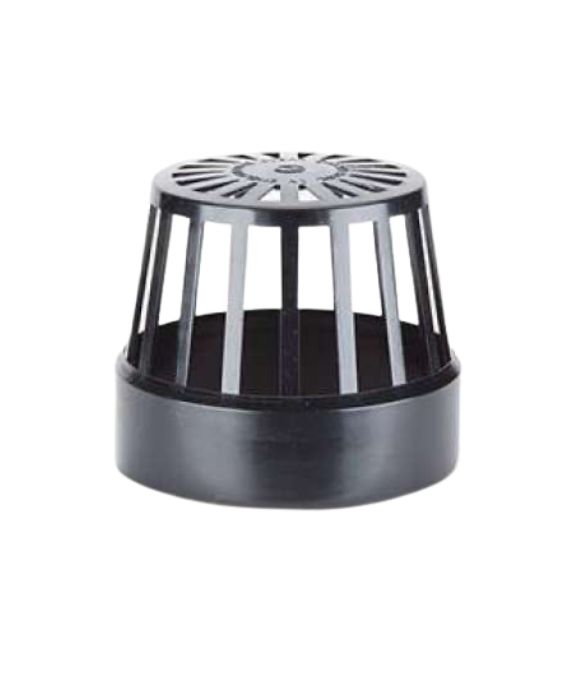 POLYPIPE SOIL VENT TERMINAL 110MM BLACK