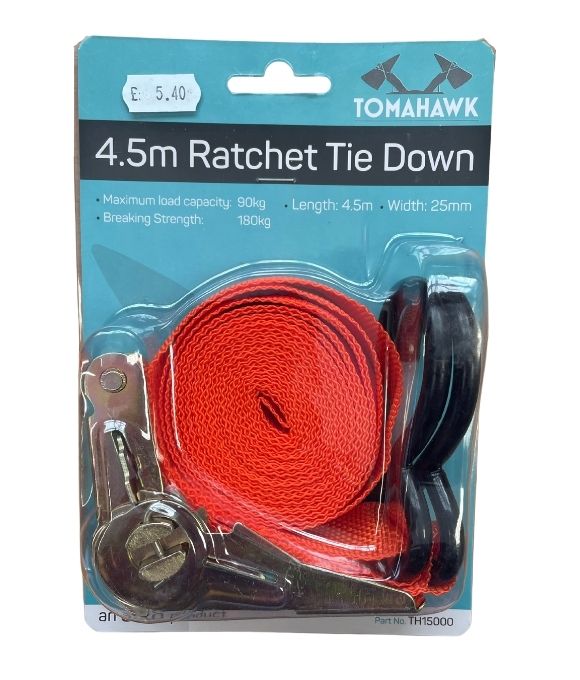 TOMAHAWK RATCHET TIE DOWN 4.5M