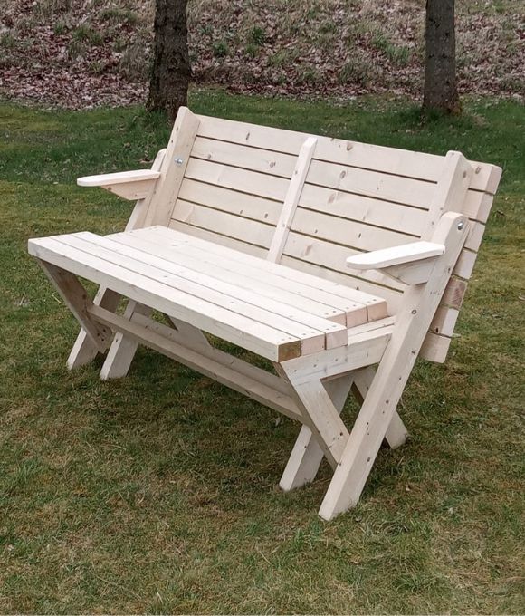 RAPH’S GARDEN TRANSFORMER BENCH TO PICNIC TABLE 