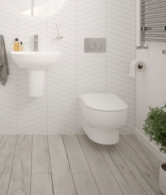 VIA WALL HUNG RIMLESS WC