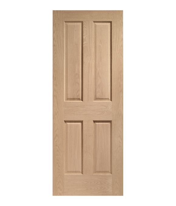 PRE-FINISHED WHITE OAK VICTORIAN 4 PANEL 35MM