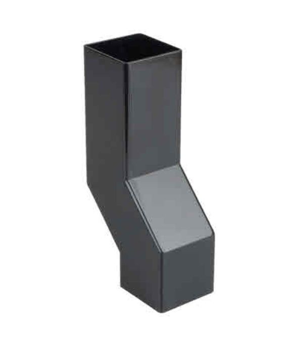 OSMA DOWNPIPE SQUARE WALL OFFSET BLACK